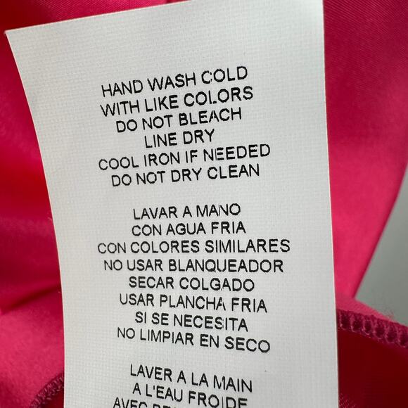 Nicole Miller Halter Tank Top Size S Pink Satin Scoop Neck Pullover Lightweight - Picture 8 of 9